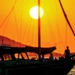 کشتی غروب در آلانیا